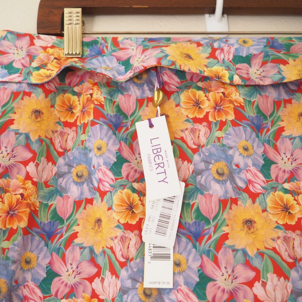 NWT Antonio Melani x Liberty Cameron Meadow Floral Skirt w/ Belt sz 14 - Picture 4 of 6
